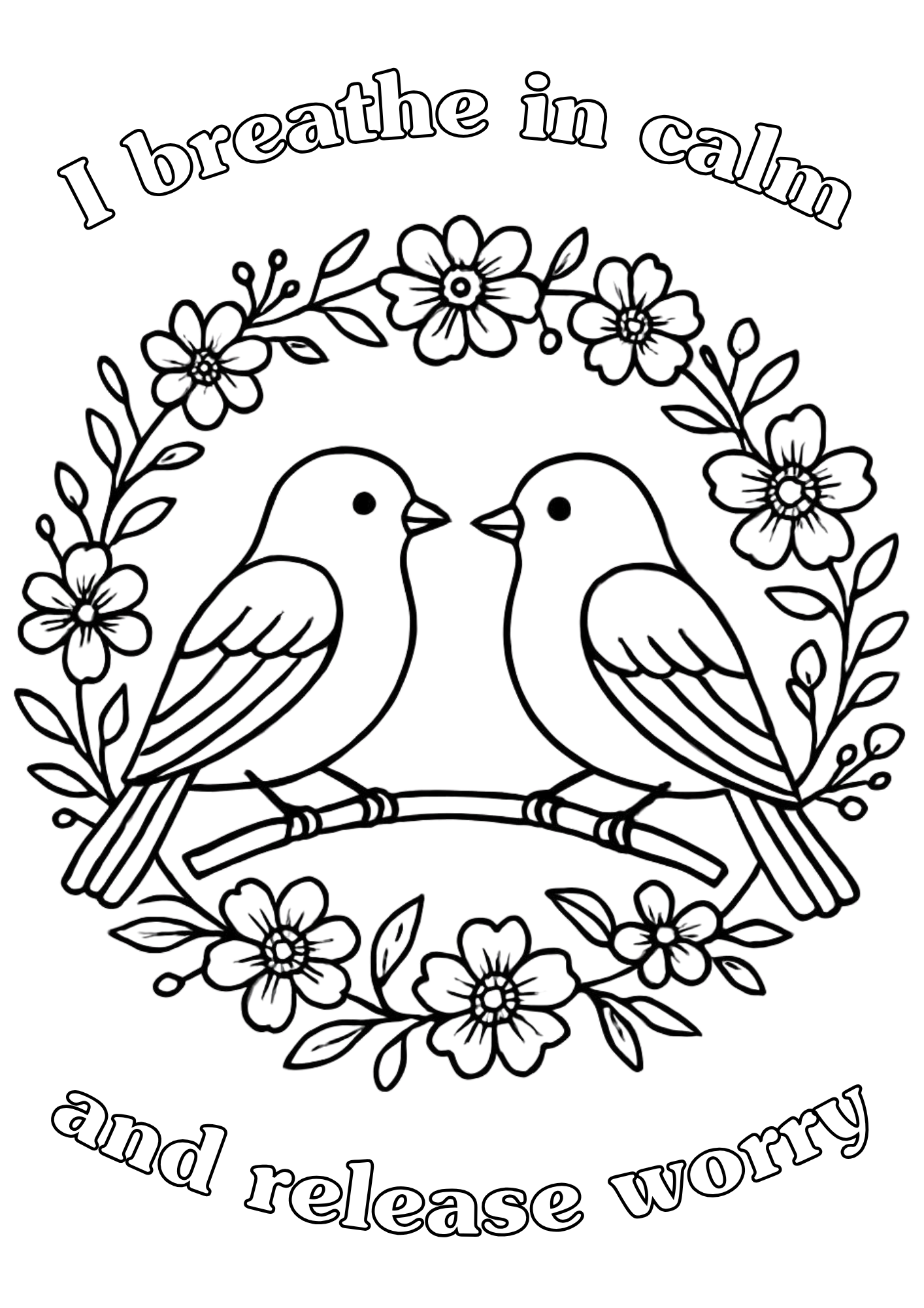 Colour Your Calm: Adult Affirmations Colouring Book
