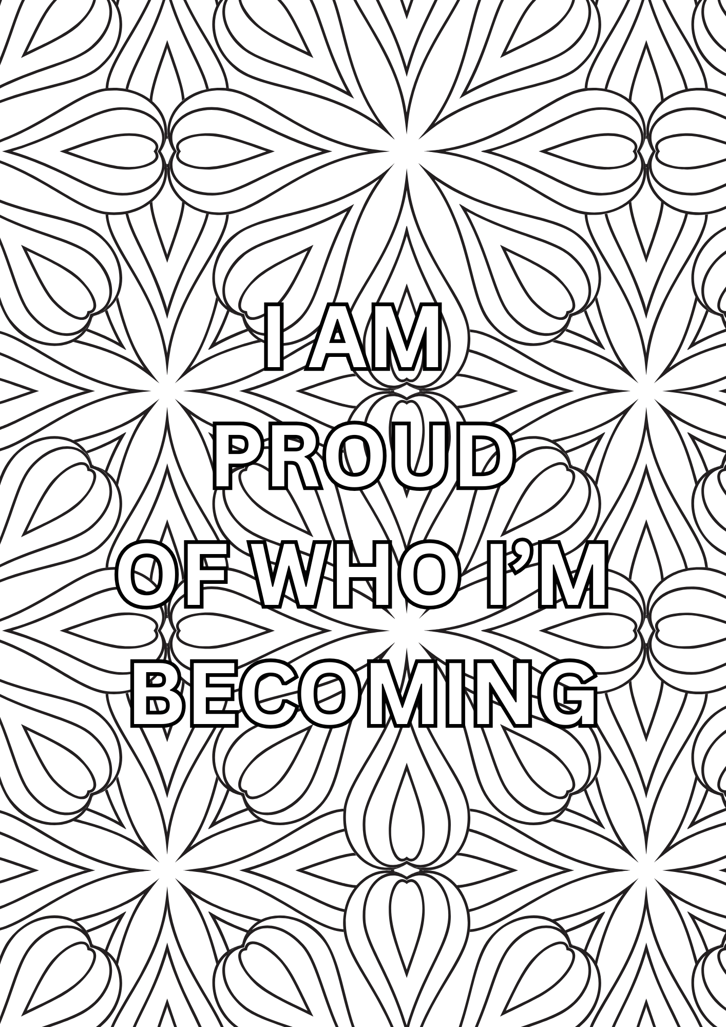 Colour Your Calm: Adult Affirmations Colouring Book